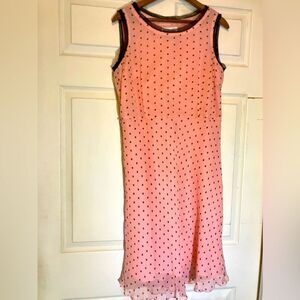 Chadwick polkadot dress, midi length, excellent condition, size 14 P